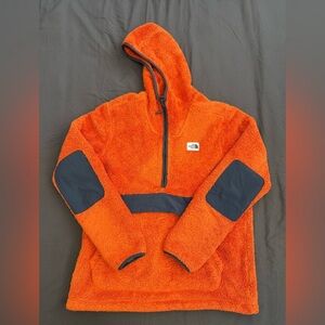 North Face campshire orange fleece hoodie Men’s Large